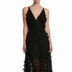 Like new Dress the Population black 3D gown